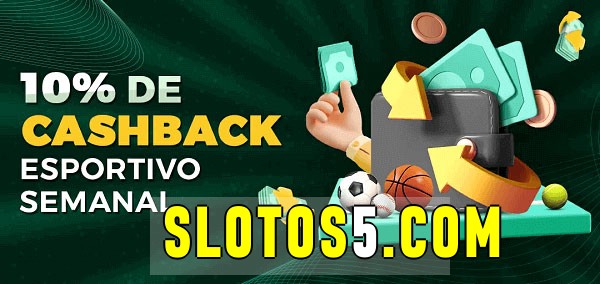 10% de bônus de cashback na slotos